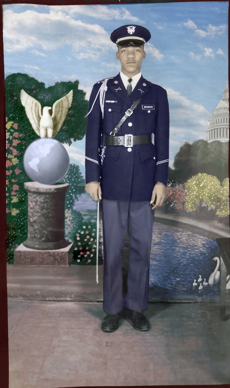 Restored Image of a Military Man